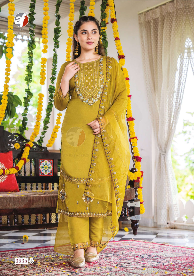Anju Fabrics Sundari Vol 2 Modal Silk  Heavy Embroidery Festiv Wear Suit Collection