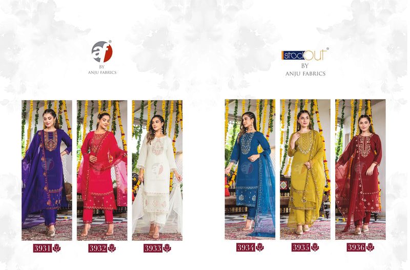 Anju Fabrics Sundari Vol 2 Modal Silk  Heavy Embroidery Festiv Wear Suit Collection