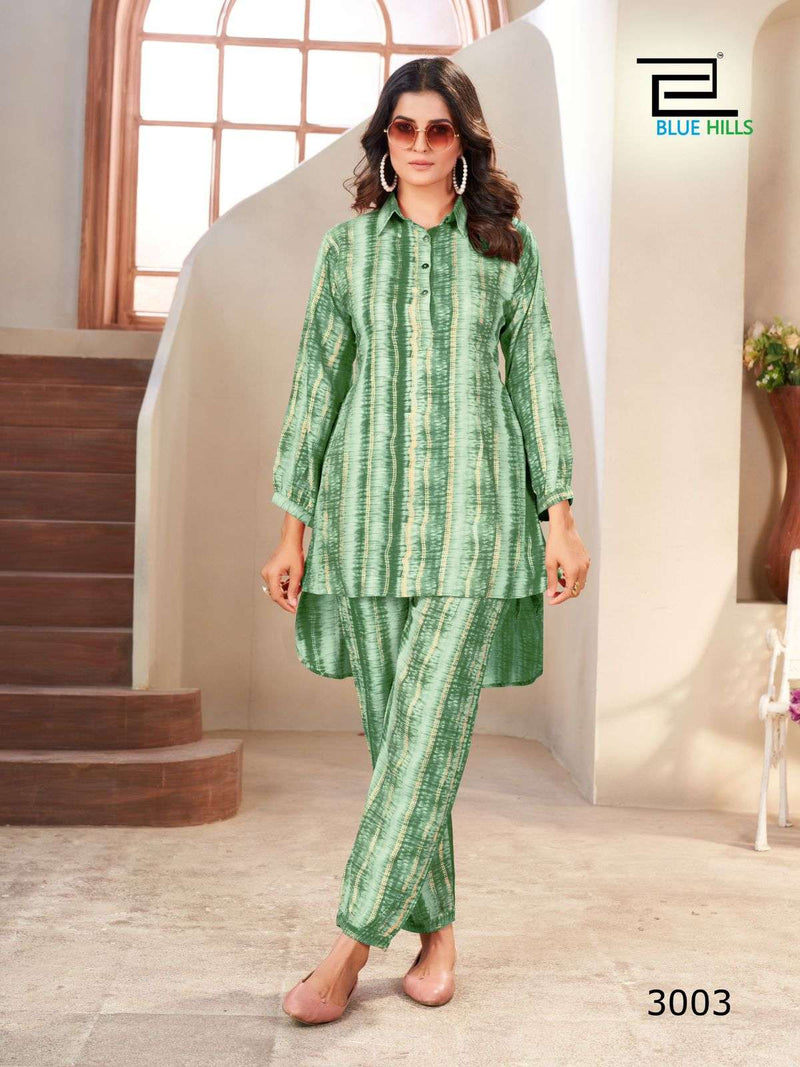 Blue Hills Poppins Vol 3 Rayon Fancy Ladies Co-ord Set
