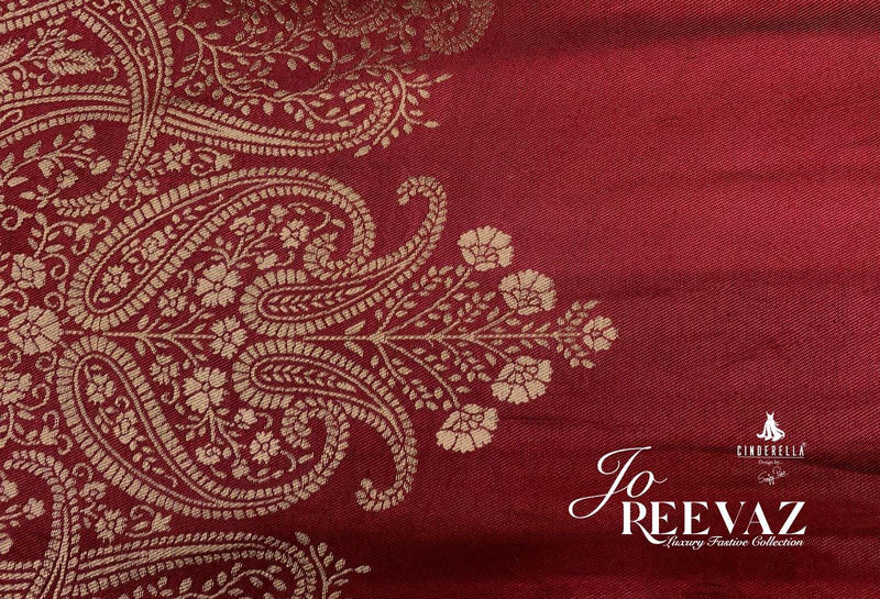 Cinderella Jo Reevaz Viscose Velvet Embroidery Heavy Pakistani Salwar Kameez