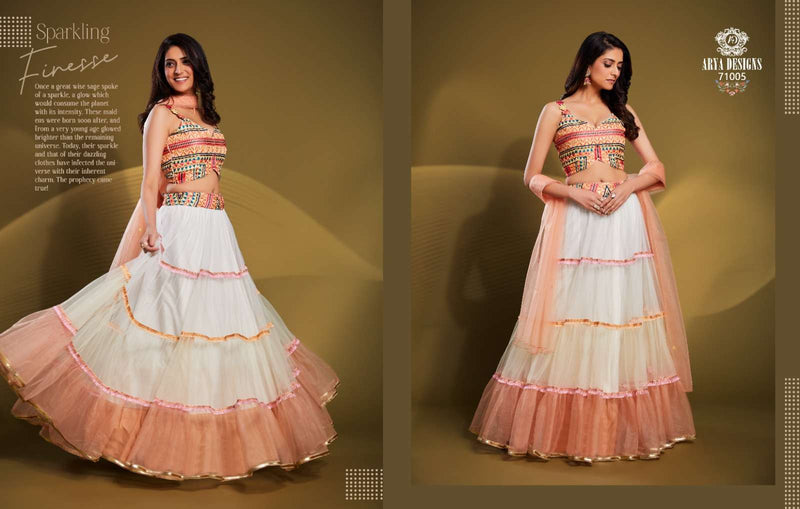 Cinderella Vol 17 By Arya Beautiful Designer Work Semistitch Lehenga Choli Collection