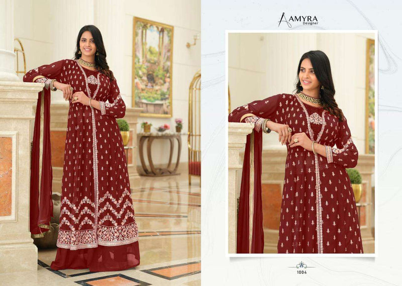 Crimson By Amyra Exclusive Readymade Long Jacket Style Salwar Kameez