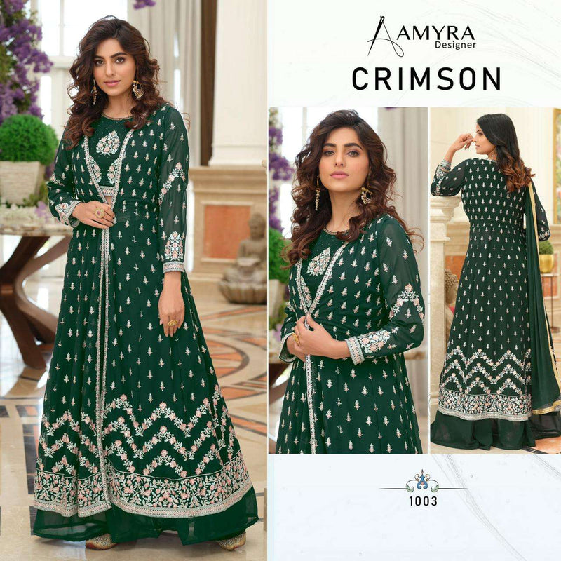 Crimson By Amyra Exclusive Readymade Long Jacket Style Salwar Kameez