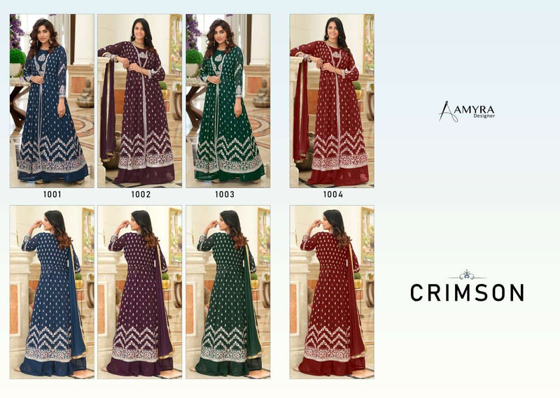 Crimson By Amyra Exclusive Readymade Long Jacket Style Salwar Kameez