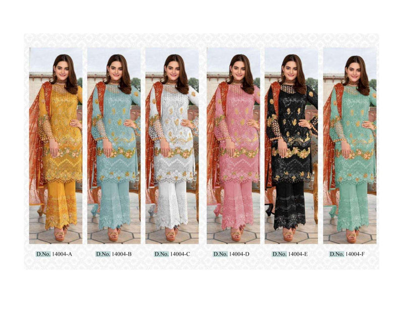 Cyra Fashion Shakina Color Edition Net Embroidery Pakistani Suits