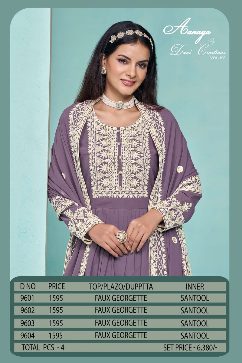 Dani Creation Aanaya Vol 196 Fox Georgette Designer Suit