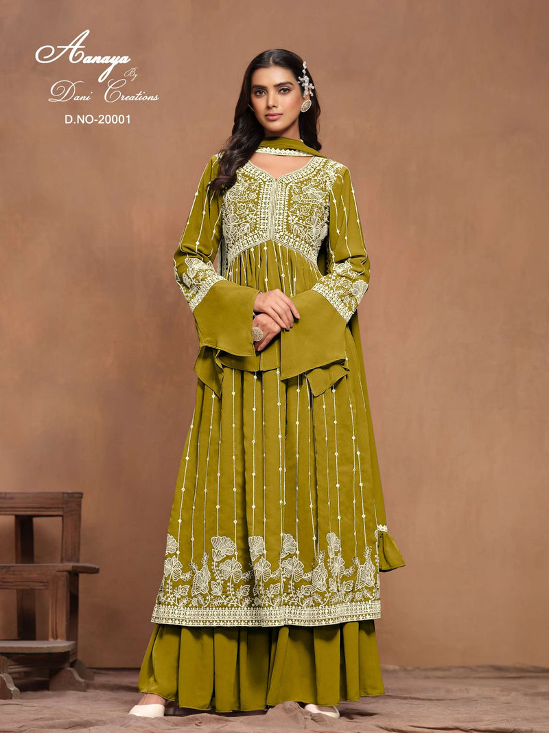 Dani Creation Aanaya Vol 200 Fox Geoergette Heavy Designer Party Wear Salwar Kameez