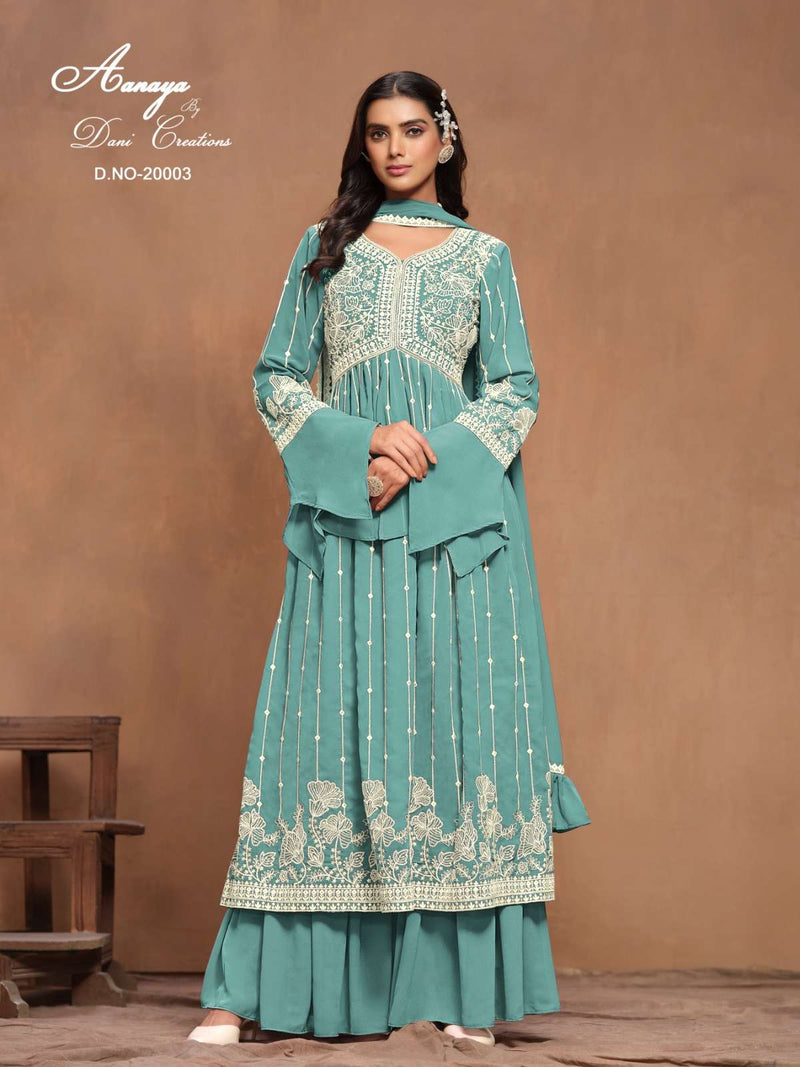 Dani Creation Aanaya Vol 200 Fox Geoergette Heavy Designer Party Wear Salwar Kameez