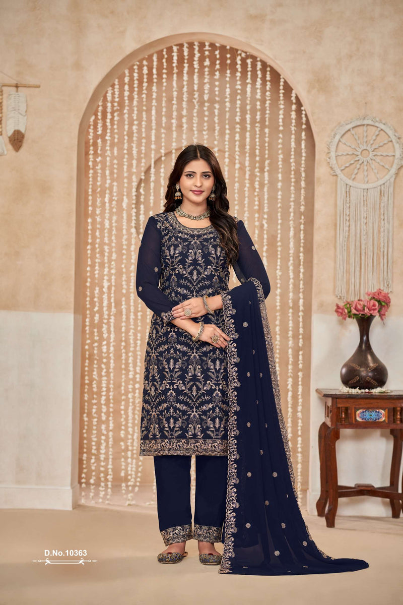 Dani Creation Anjubaa Vol 36 Fox Georgette Designer Party Wear Suit