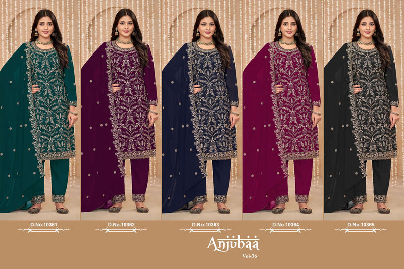 Dani Creation Anjubaa Vol 36 Fox Georgette Designer Party Wear Suit
