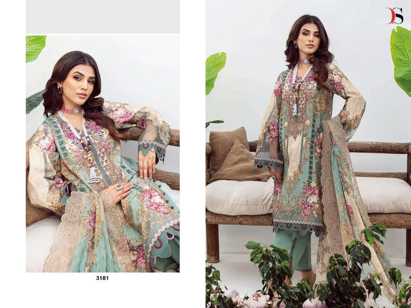 Deepsy Suit Jade Needle Wonder 23 Vol 2 Embroidered Patches Work Pakistani Salwar Kameez