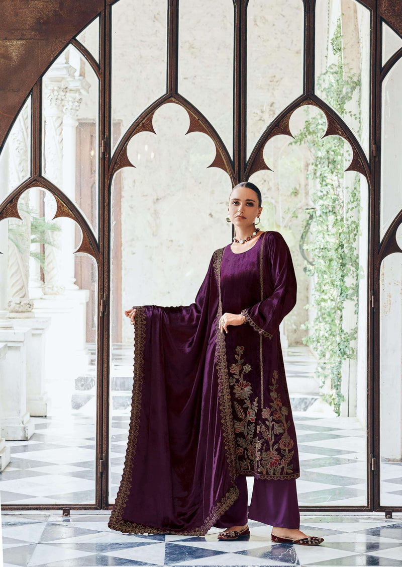 Deepsy Suits Noor E Fiza Velvet  Heavy Embroidery Party Wear Suit