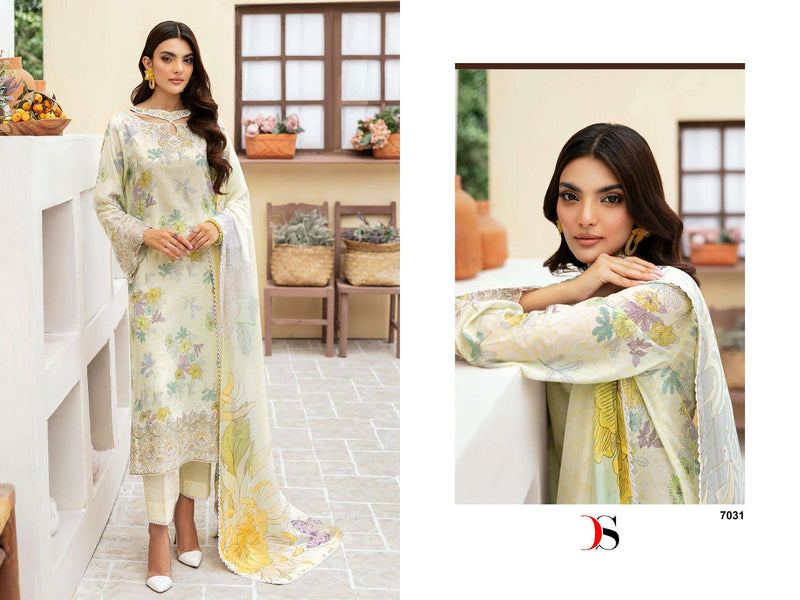 Deepsy Suits Ramsha Rungrez Luxury Lawn 24 Vol 3 Cotton Semi Stitched Casual Wear Kurti Set