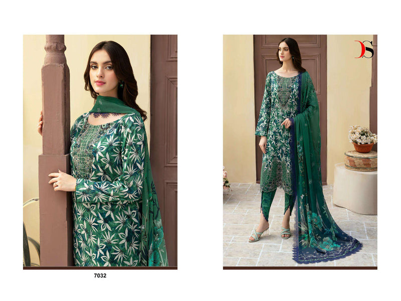 Deepsy Suits Ramsha Rungrez Luxury Lawn 24 Vol 3 Cotton Semi Stitched Casual Wear Kurti Set