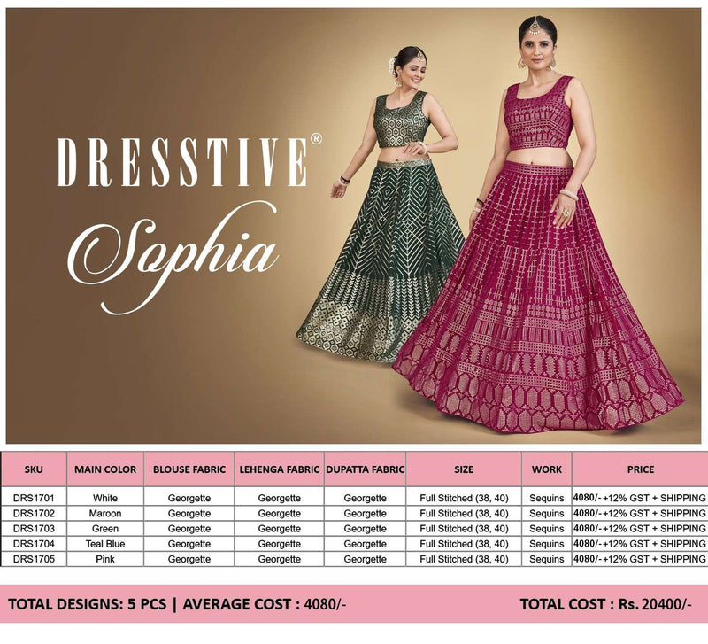 Dresstive Present Sophia Amazing Sequin Work Readymade Lehenga Choli