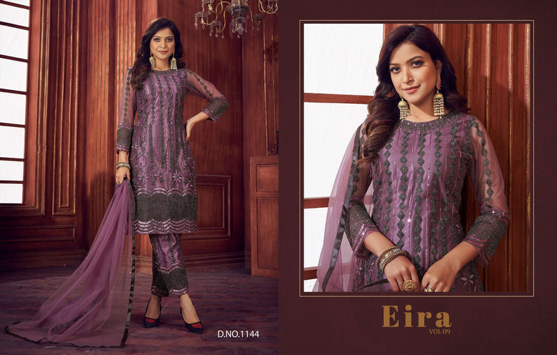 EIRA Vol 9 1144-1147 Heavy Net Embroidery Work Salwar Kameez