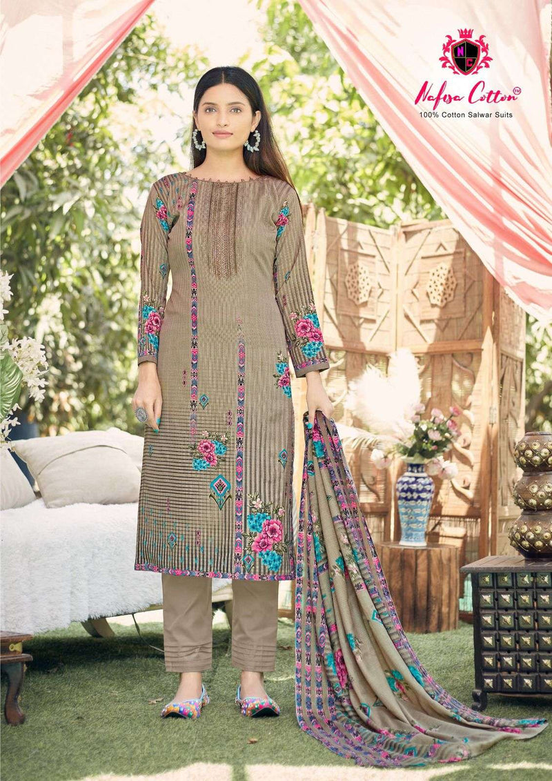 Esra Karachi Suits Vol 3 By Nafisa Cotton Digital Print Adorable Salwar Kameez