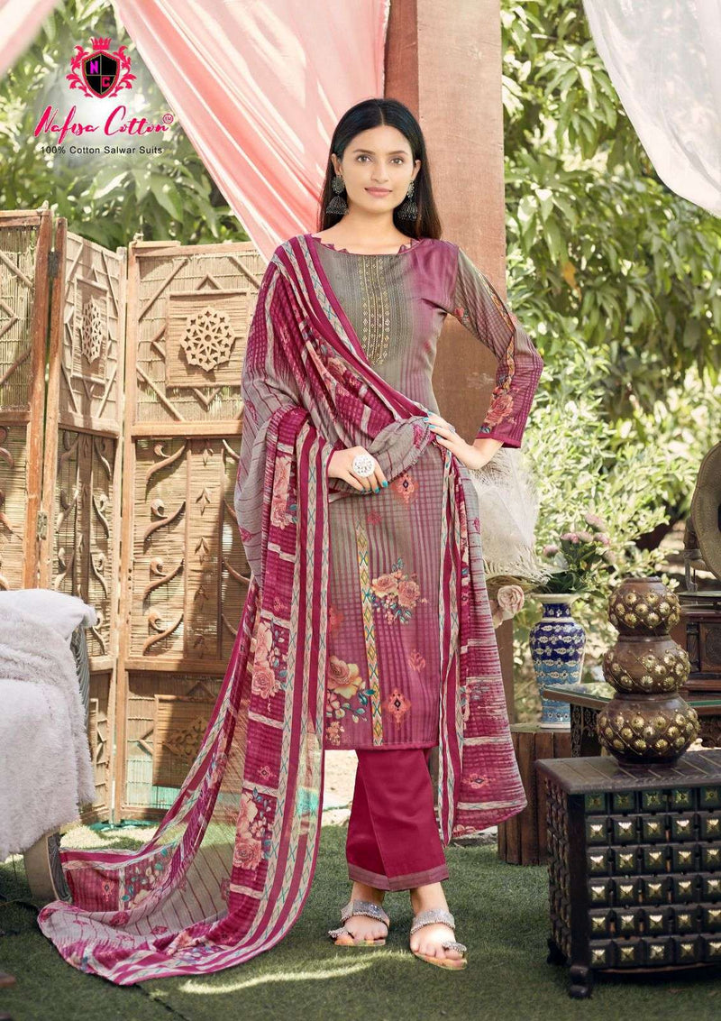 Esra Karachi Suits Vol 3 By Nafisa Cotton Digital Print Adorable Salwar Kameez