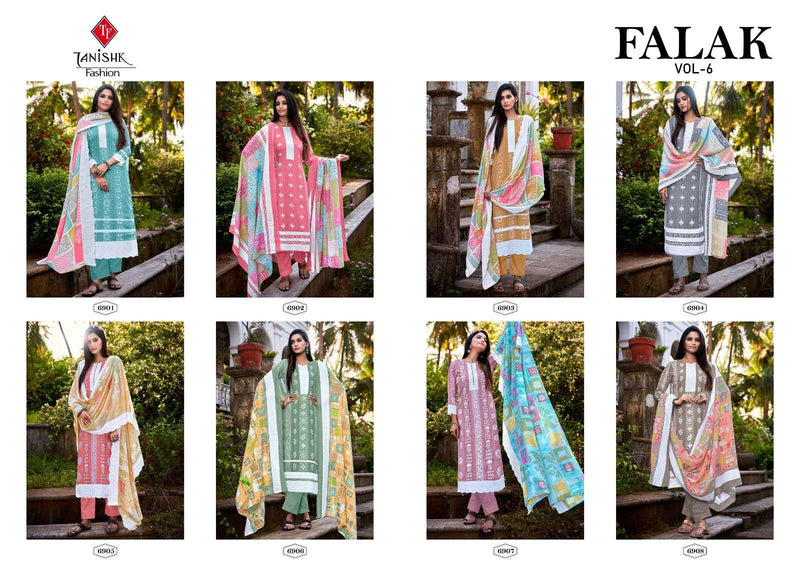 Tanishk Fashion Falak Vol 6 Pure Cotton Printed Designs Salwar Kameez