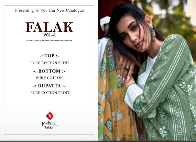 Tanishk Fashion Falak Vol 6 Pure Cotton Printed Designs Salwar Kameez