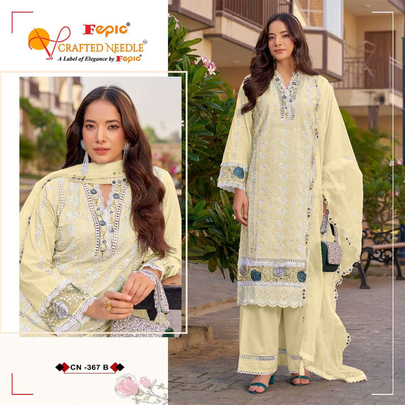 Fepic Crafted Needle Cn 367 Pure Cotton Embroidered Kota Work Pret Kurti