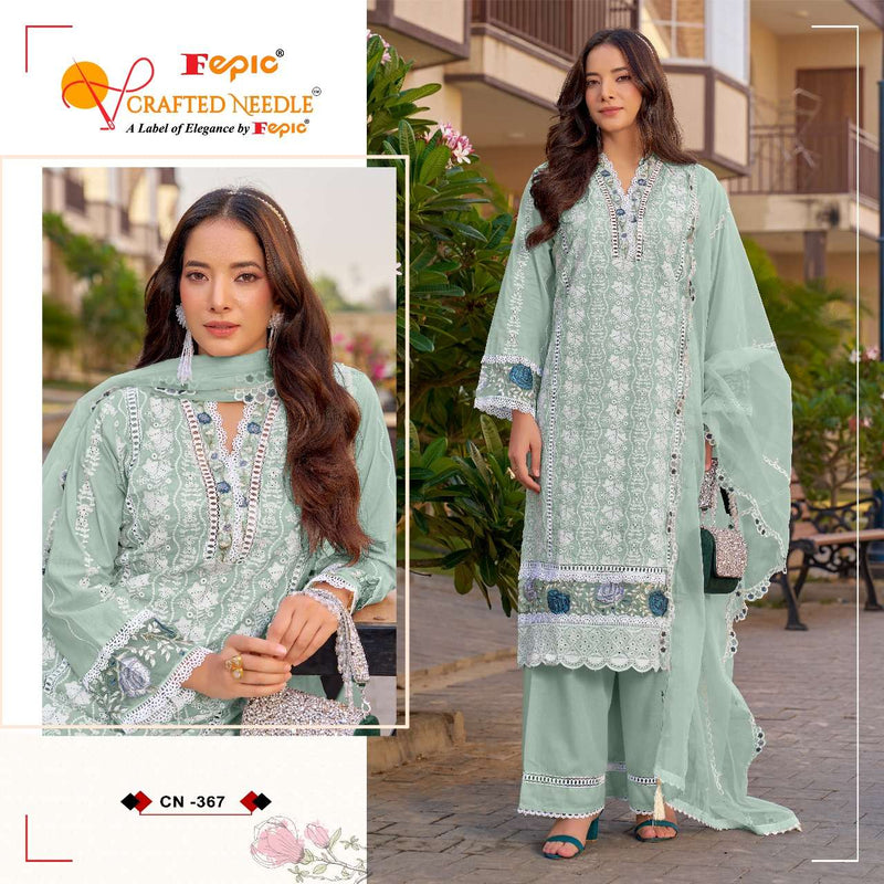 Fepic Crafted Needle Cn 367 Pure Cotton Embroidered Kota Work Pret Kurti