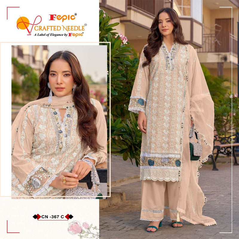 Fepic Crafted Needle Cn 367 Pure Cotton Embroidered Kota Work Pret Kurti