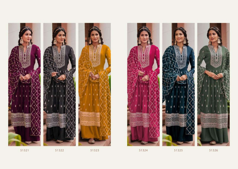 Fiona Naariti Premium Georgette With Embroidery Nyra Cut Style Readymade Dresses