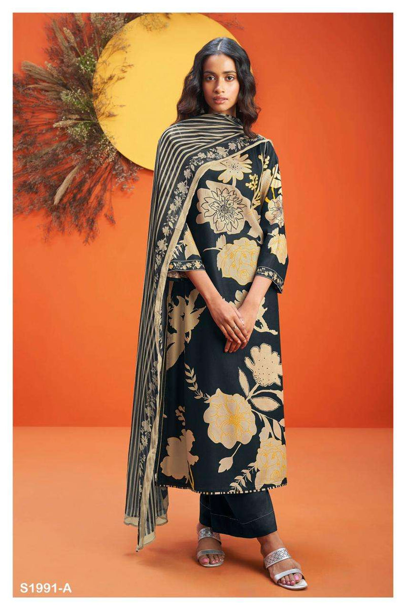 Ganga Lopa 1991 Pure Pashmina Digital Printed With Handwork Salwar Suit Collection