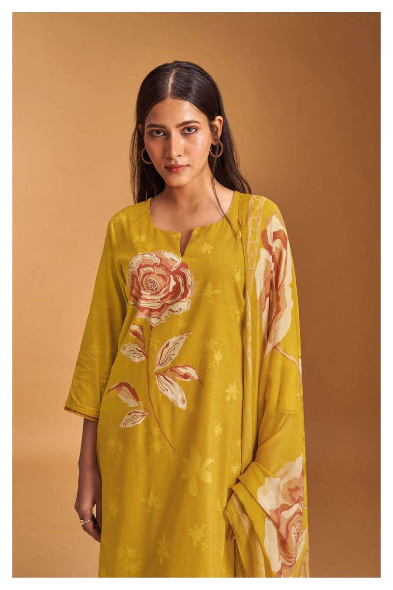 Ganga Octavia 1898 Fancy Cotton Casual Dress Material With Chiffon Printed Dupatta