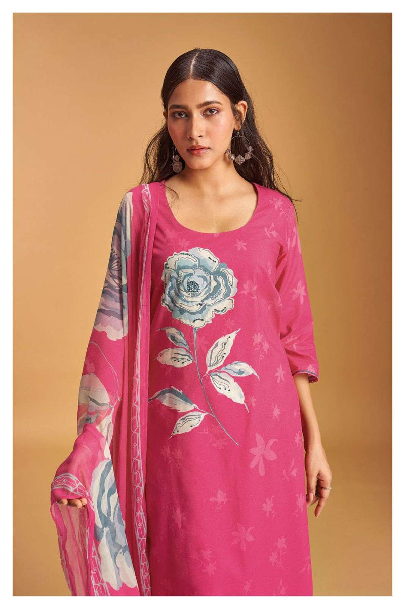 Ganga Octavia 1898 Fancy Cotton Casual Dress Material With Chiffon Printed Dupatta
