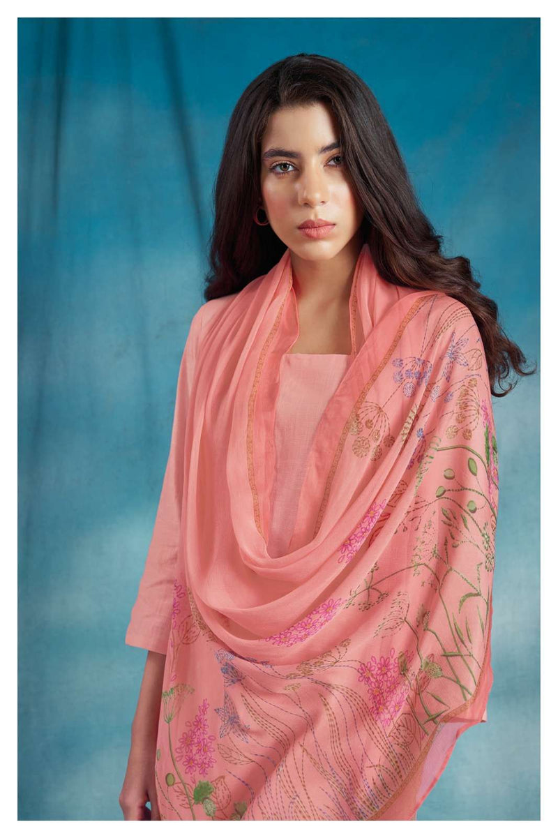 Ganga Ora 1904 Cotton Linen Fancy Casual Wear Salwar Kameez Materials