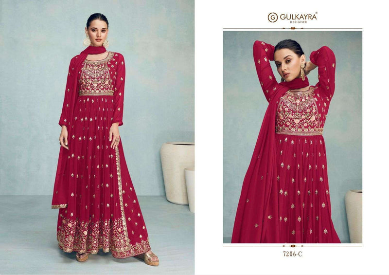 Gulkayra Designer Nayra Vol 6 Free Size Georgette Wedding Collection Pakistani Suit