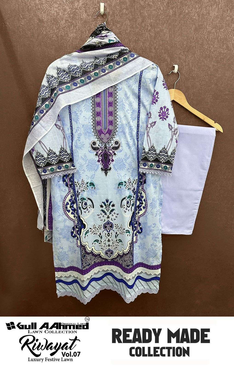 Gul Ahmed Riwayat Vol 7 Ready Made Collection Lawn Cotton Pret Kurti Set