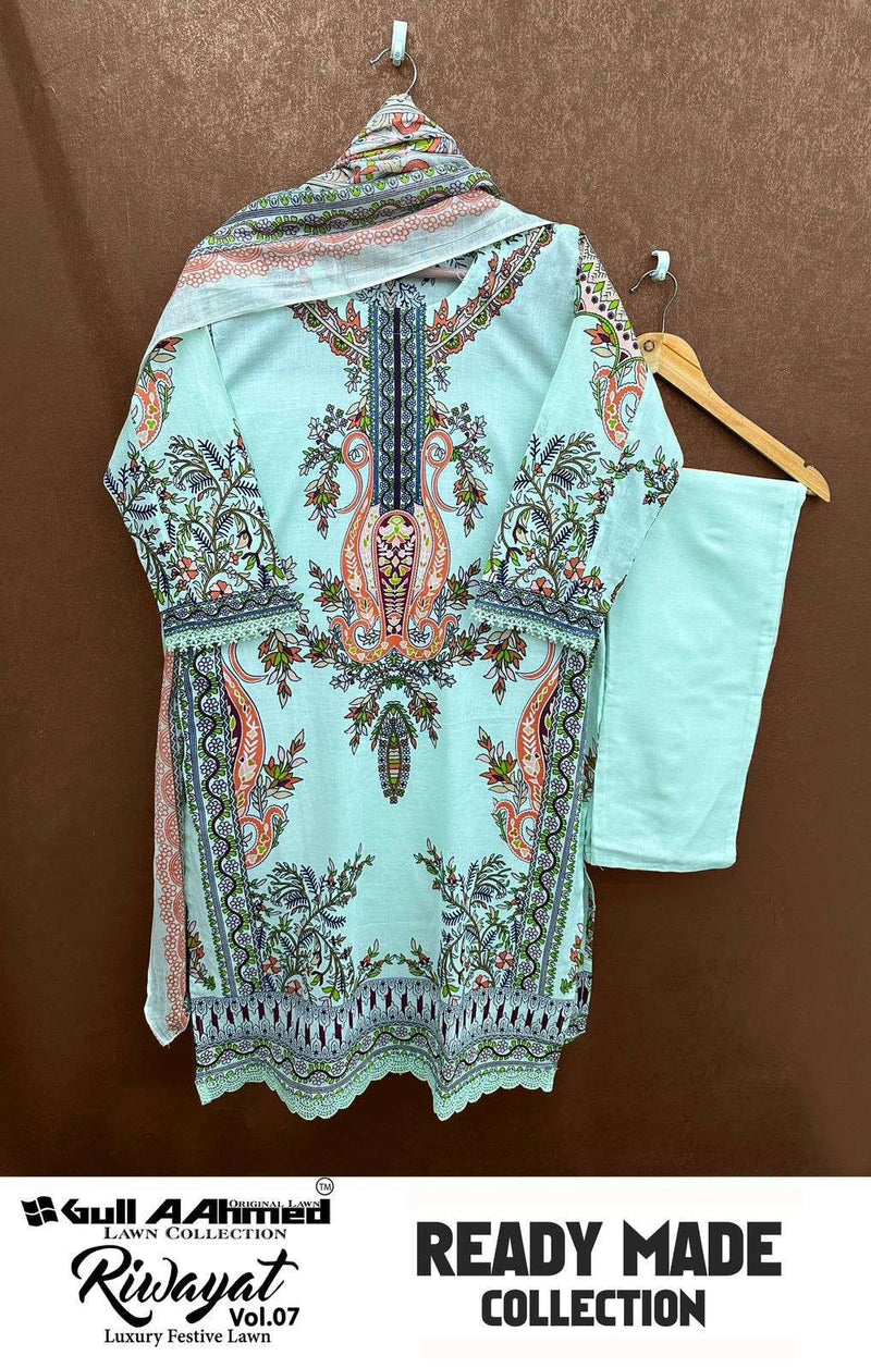 Gul Ahmed Riwayat Vol 7 Ready Made Collection Lawn Cotton Pret Kurti Set
