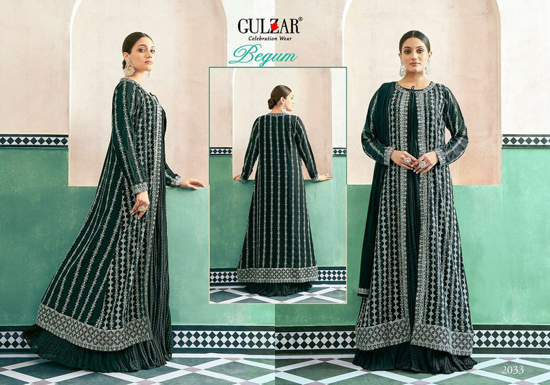 Gulzar Begum 2031-2034 Georgette Anarkali With Embroidery Designer Gown