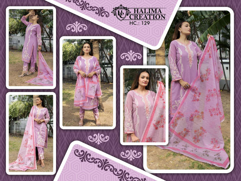 Halima Creation Hc 129 Designer Ethnic Wear Readymade Salwar Kameez