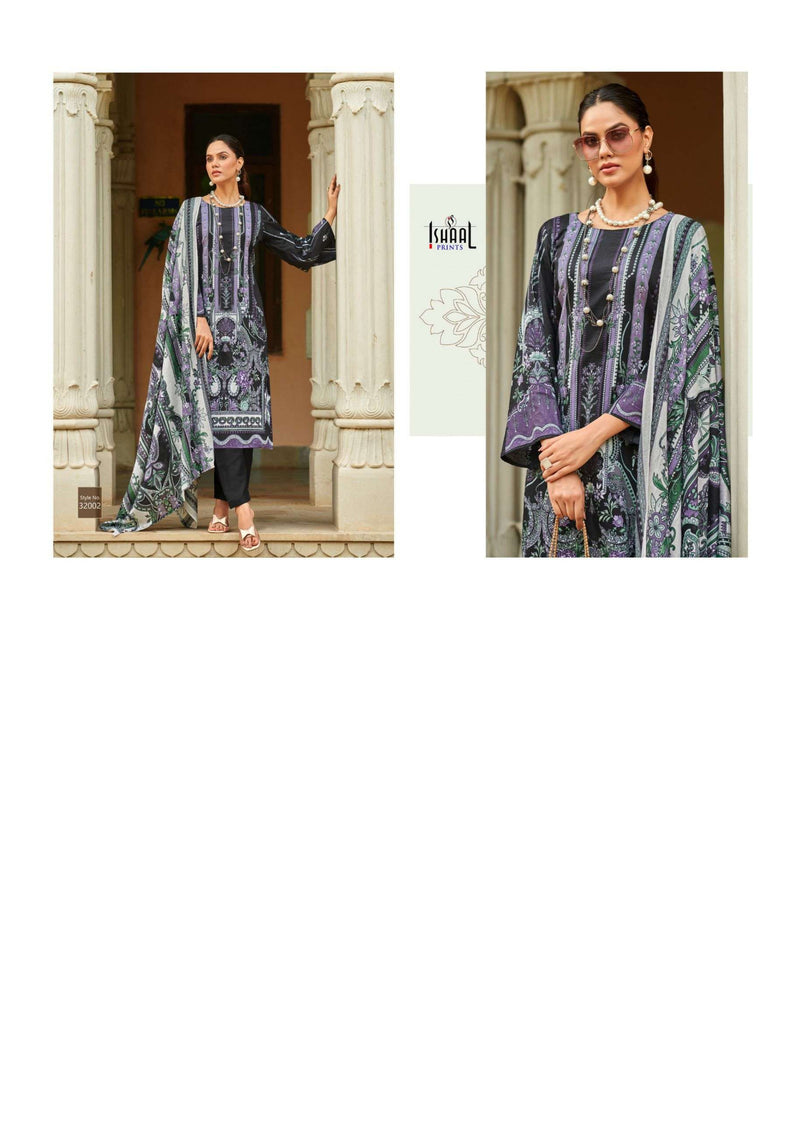 Ishaal Print Gulmohar Vol 32 Pure Lawn Fancy Salwar Kameez