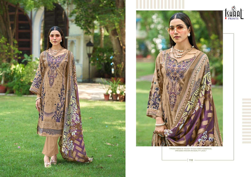 Ishaal Prints Maira Vol 1 Lawn Cotton Beautiful Embroidered Self Work Collection Unstitched Salwar Suit