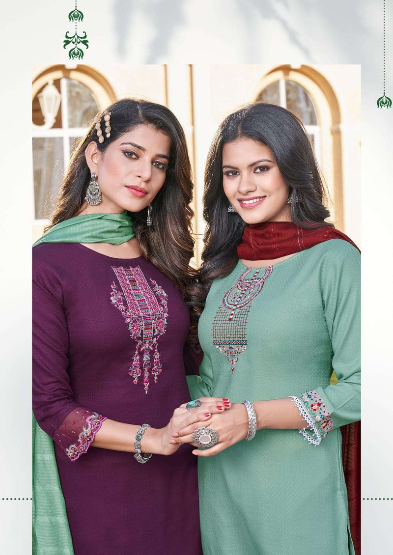 Kashvi By Karissa Designer Adorable Thread Handwork Kurtis