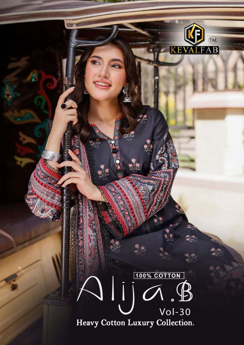 Keval Fab Alija B Vol 30 Ready Made Collection Cotton Casual Wear Suit Collection