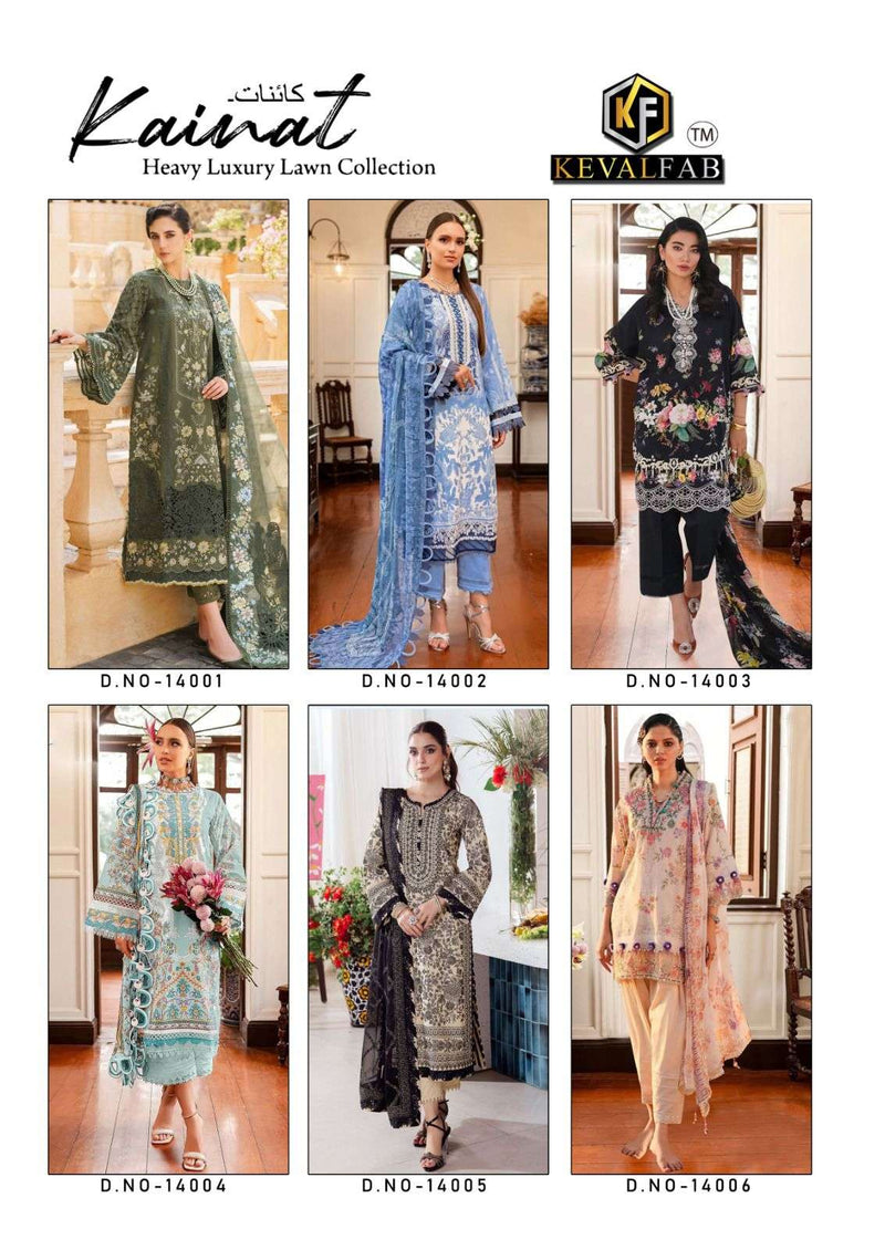 Keval Fab Kainat Vol 14 Lawn Cotton Print Daily Wear Salwar Suit