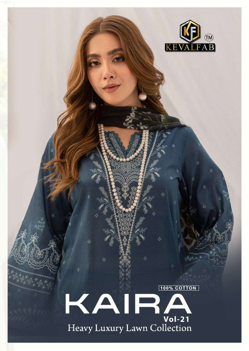 Keval Fab Kaira Vol 21 Cotton Daily Wear Salwar Suit Collection