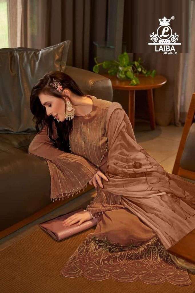 Laiba Am Vol 180 Dark Colors Readymade Fancy Pakistani Salwar Kameez