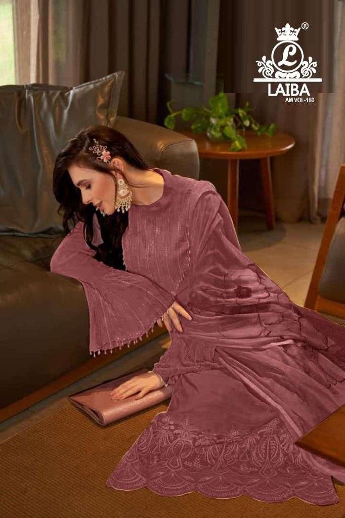 Laiba Am Vol 180 Dark Colors Readymade Fancy Pakistani Salwar Kameez