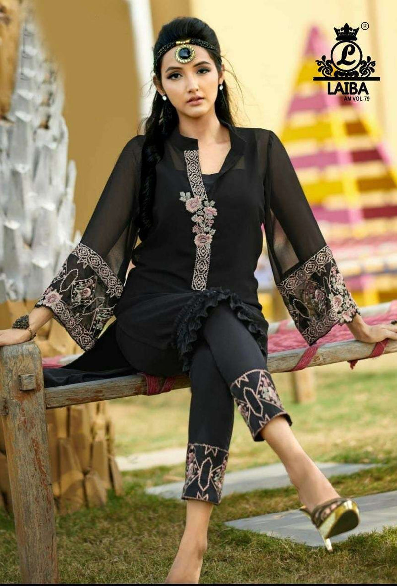 Laiba Am Vol 79 In Two Different Colors Readymade Pakistani Kurti And Pant