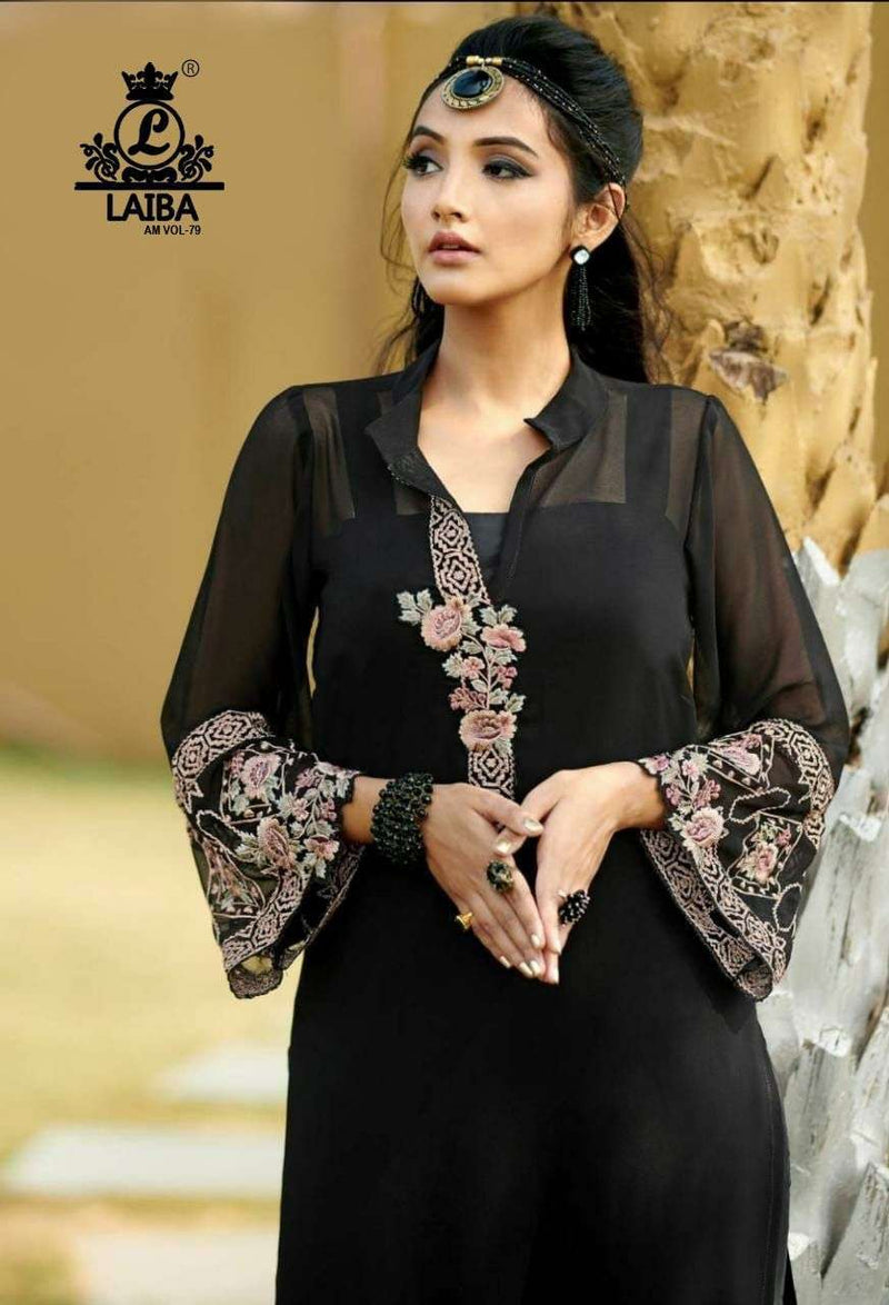 naimat nfs 1026 georgette pakistani readymade kurti & pant with dupatta