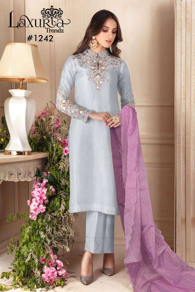 Laxuria 1242 Georgette Pakistani Designer Readymade Pret Kurti