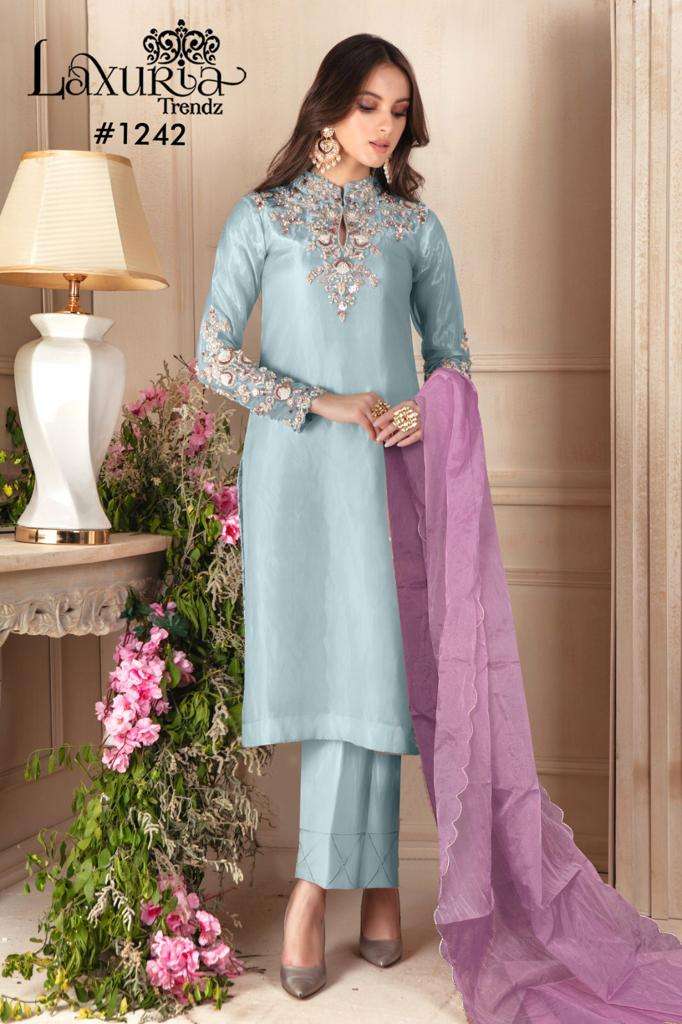 Laxuria 1242 Georgette Pakistani Designer Readymade Pret Kurti