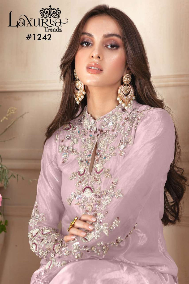 Laxuria 1242 Georgette Pakistani Designer Readymade Pret Kurti